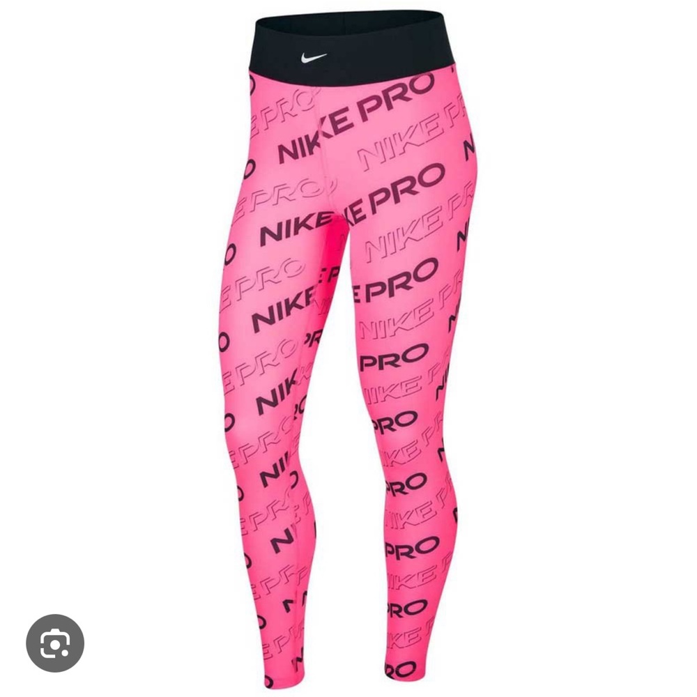 Nike Pro Print Tight Pink Training Leggings